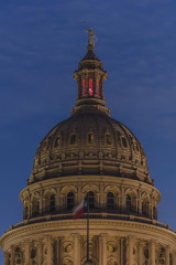 MARCH 1, 2018, ,AUSTIN STATE CAPITOL BUILDING, TEXAS - Texas State Capitol Building at dusk