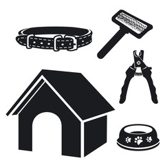 Vector illustration of pet products