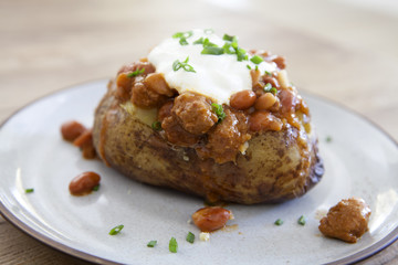Baked Potato with Chili