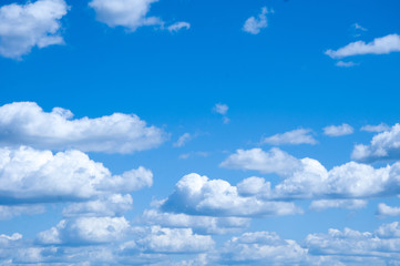 Naklejka na ściany i meble blue sky with white clouds