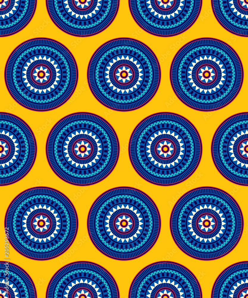 Poster Abstract seamless pattern for printing on paper and textiles.