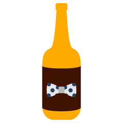 Isolated beer bottle icon