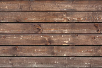 Obraz premium Brown wooden scratched wooden boards as background or backdrop