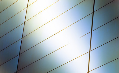 a bright background of sunlight flare, Abstract Detail Of Sleek Modern Contemporary Architecture With Copy Space