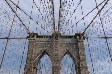 Naklejka premium Brooklyn Bridge in New York City