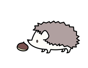 ハリネズミ栗(色)