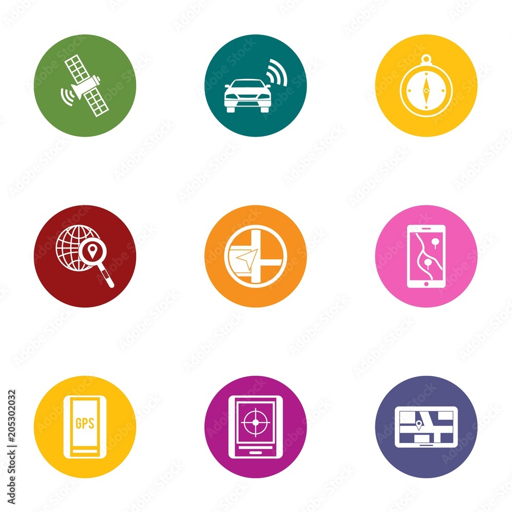 Poster remote maintenance icons set. flat set of 9 remote maintenance vector icons for web isolated on whit