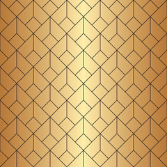Seamless geometric diamond shaped art deco pattern