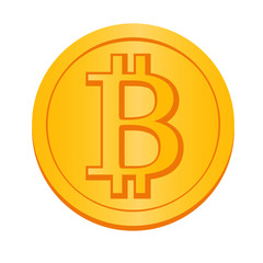 仮想通貨ビットコインのイラスト