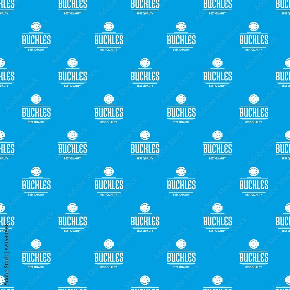 Poster buckle quality pattern vector seamless blue repeat for any use