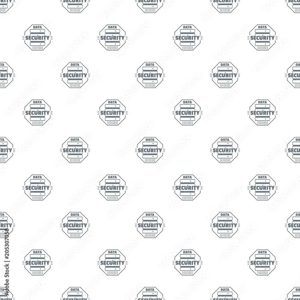 Poster personal data security pattern vector seamless repeat for any web design
