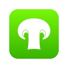 Champignon mushroom icon digital green for any design isolated on white vector illustration