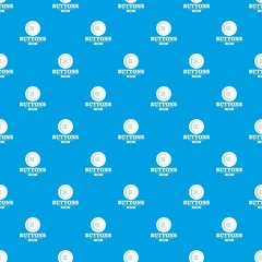 Clothes button textile pattern vector seamless blue repeat for any use