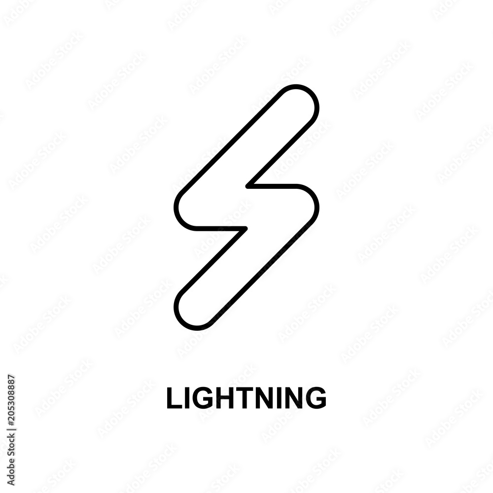 Poster lighting icon. element of simple web icon with name for mobile concept and web apps. thin line light