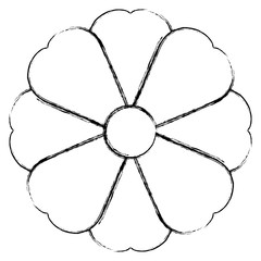Fototapeta premium beautiful flower decorative icon vector illustration design
