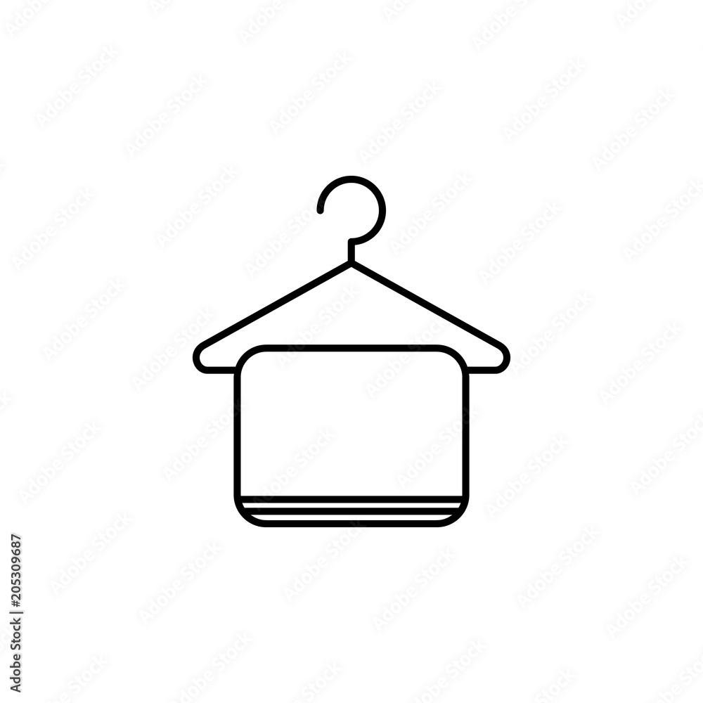 Aufkleber hanger icon. element of simple travel icon for mobile concept and web apps. thin line hanger icon ca