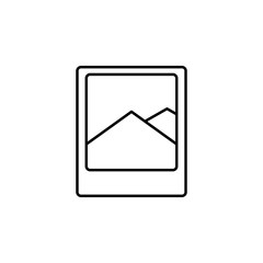 the photo icon. Element of simple travel icon for mobile concept and web apps. Thin line the photo icon can be used for web and mobile