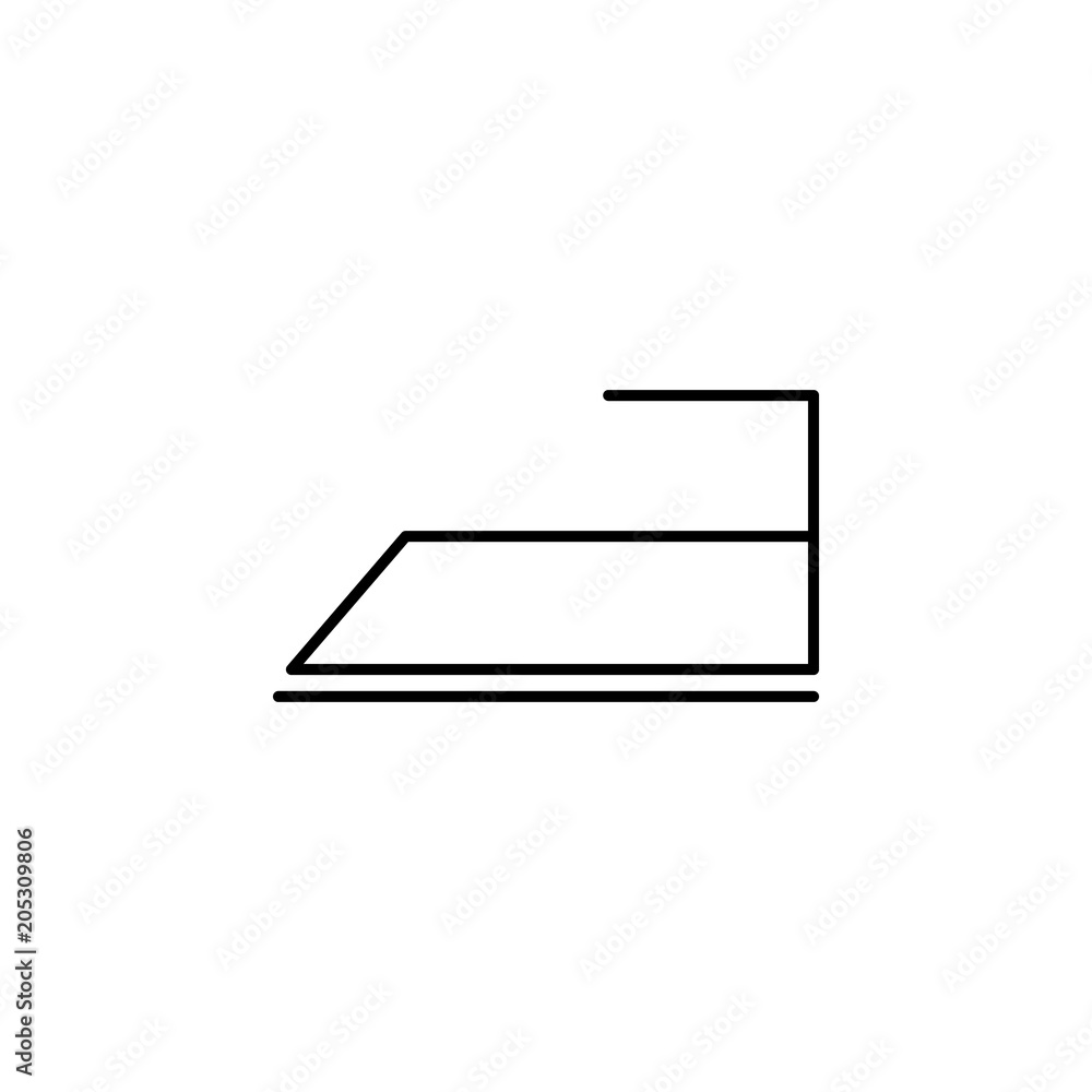 Poster iron icon. element of simple travel icon for mobile concept and web apps. thin line iron icon can be