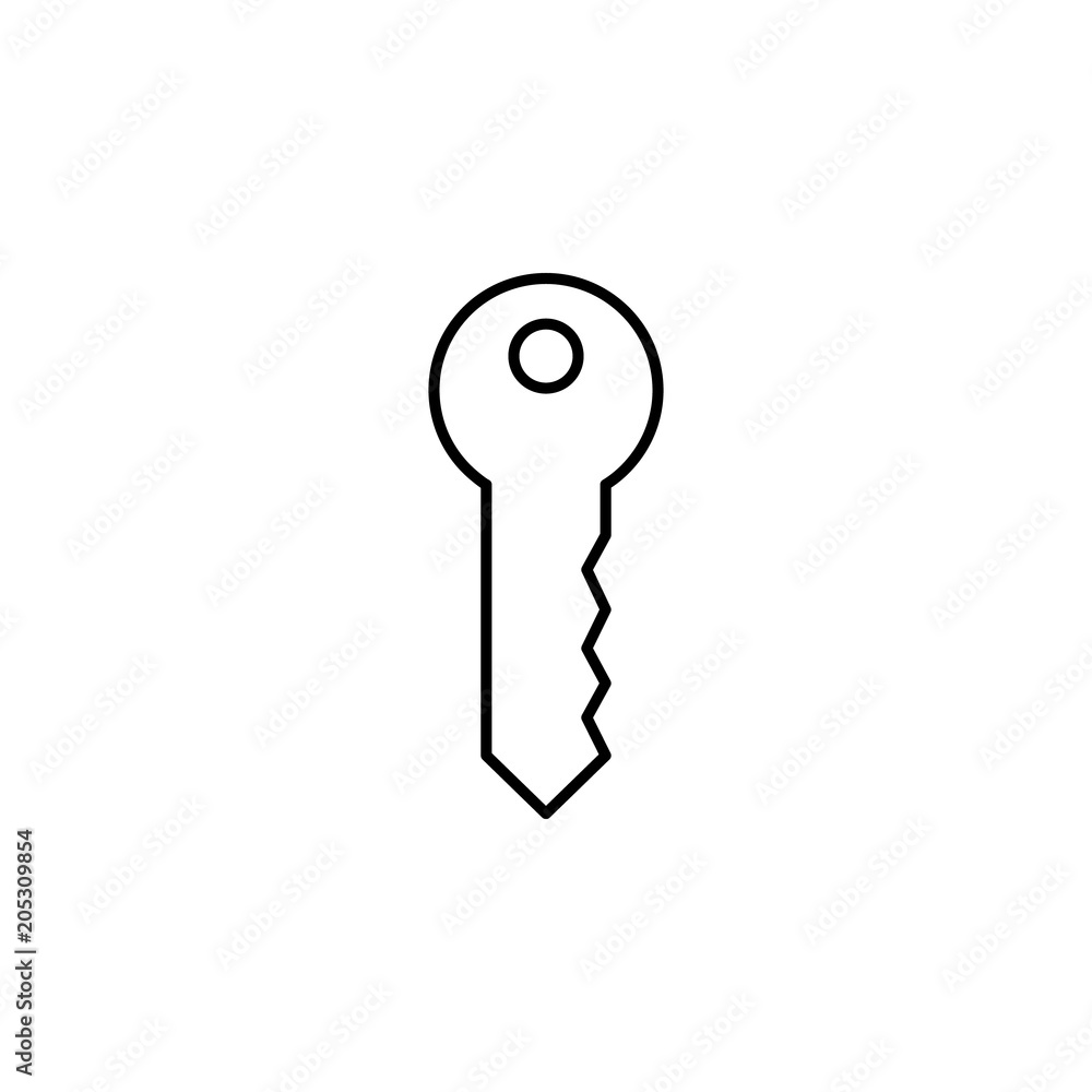 Poster key icon. element of simple travel icon for mobile concept and web apps. thin line key icon can be u