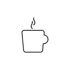 a cup of coffee icon. Element of simple travel icon for mobile concept and web apps. Thin line a cup of coffee icon can be used for web and mobile