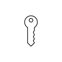 key icon. Element of simple travel icon for mobile concept and web apps. Thin line key icon can be used for web and mobile