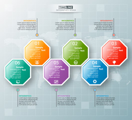 Abstract 3D Paper Infographics
