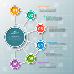 Abstract 3D Paper Infographics