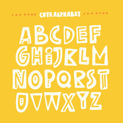 Cute Hand Drawn Alphabet