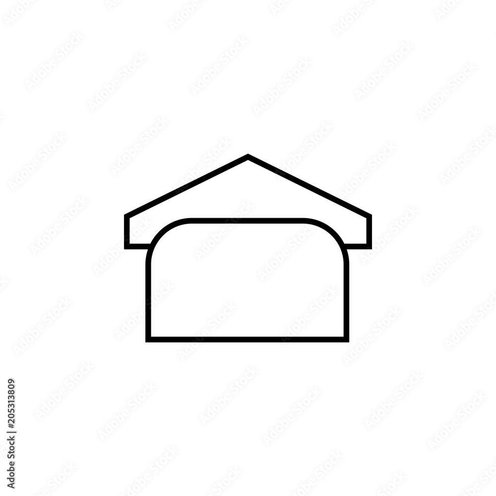 Poster towel on a hanger icon. element of simple web icon with name for mobile concept and web apps. thin l