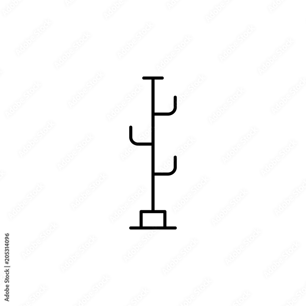 Aufkleber hanger icon. element of simple web icon with name for mobile concept and web apps. thin line hanger 