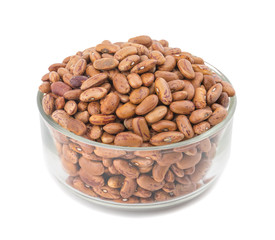 Red Kidney Beans Also Know as Azuki Beans or Rajma Seeds isolated on White Background