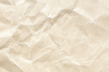 Crumpled old brown paper texture