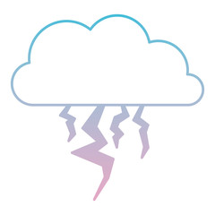 storm electric natural disaster vector illustration design