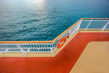 deck fragment on a cruise ship