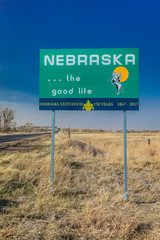 Welcome to the State of Nebraska - Roadsign