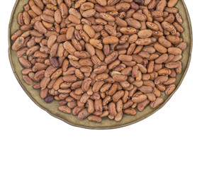 Red Kidney Beans Also Know as Azuki Beans or Rajma Seeds isolated on White Background