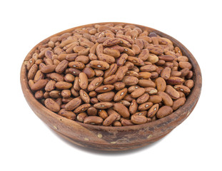 Red Kidney Beans Also Know as Azuki Beans or Rajma Seeds isolated on White Background