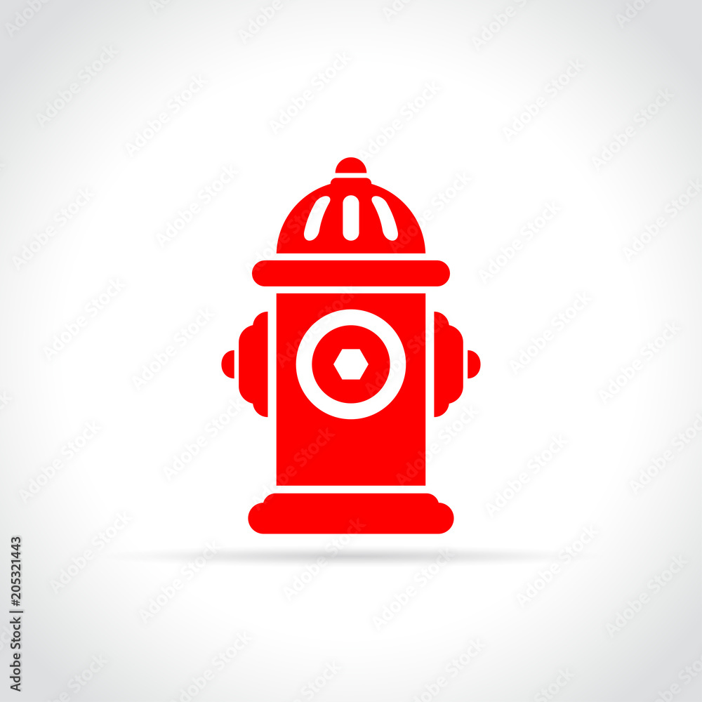 Canvas Prints fire hydrant icon on white background