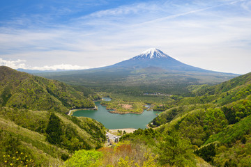 Naklejka premium 精進峠からの富士山