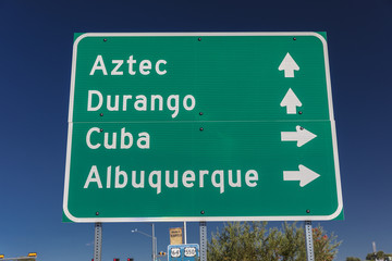 American Road Signs along roadways