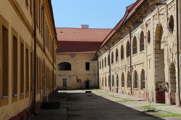 Obraz premium Court in internal Fortress of Komarno, Slovakia 