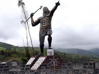 Monumento del General Rumiñahui en Píllaro Tungurahua Ecuador