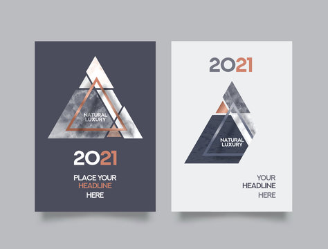 Marble Abstract Background Book Cover Design Template
