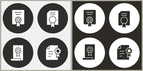 Certificate - vector icon.