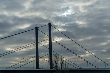 Fototapeta premium Bridge and dramatic sky