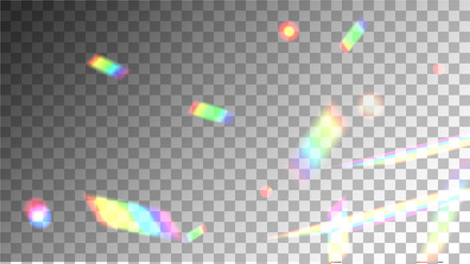 Sparcle bright iridescent reflection