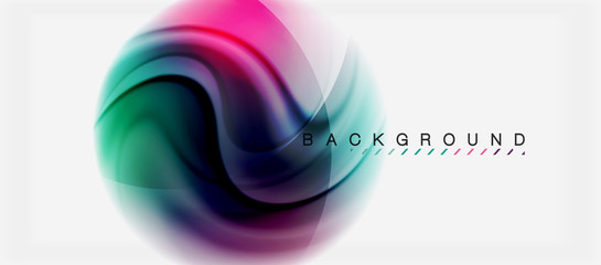 Swirl fluid flowing colors motion effect, holographic abstract background