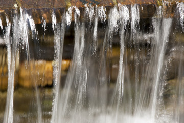 Waterfall fountain in Anduze, France
