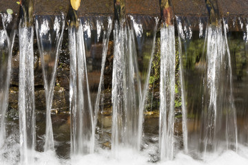 Waterfall fountain in Anduze, France
