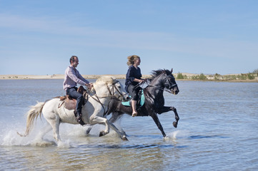 riders on the beach
